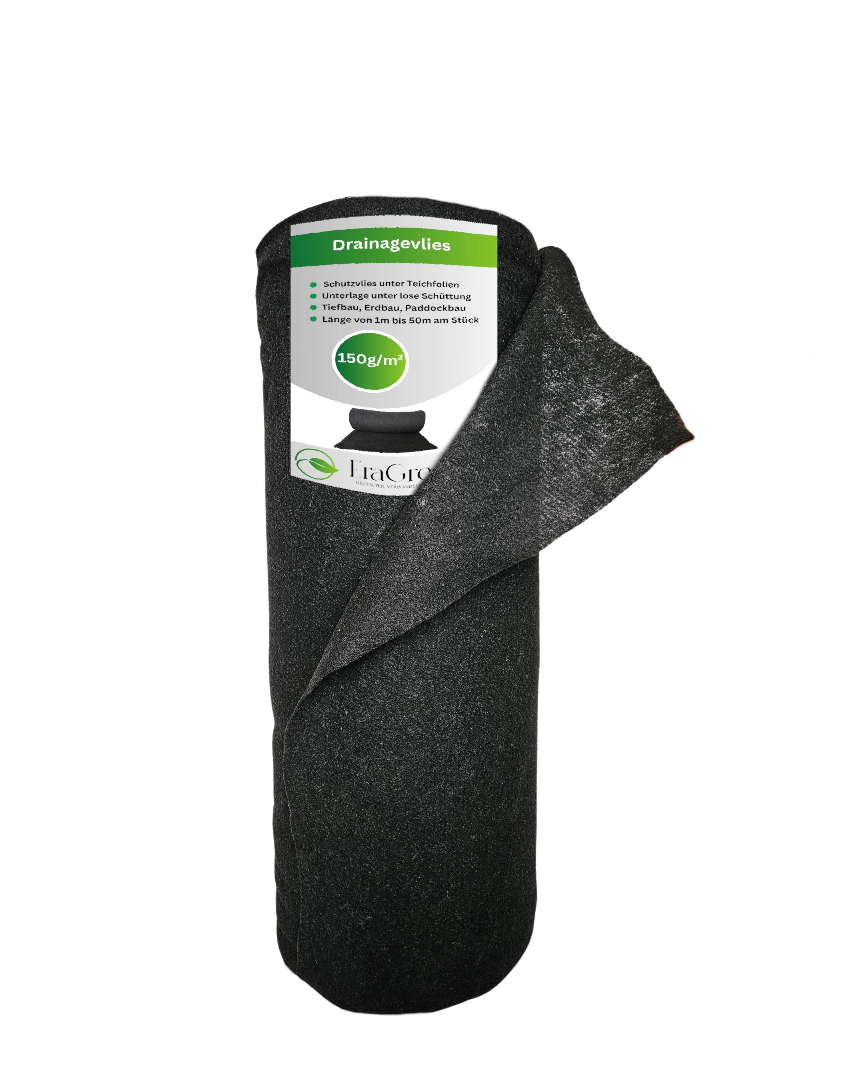 Toile de drainage haute qualité 150 g/m² – Stabilisation efficace du sol et perméabilité à l'eau pour le jardin et la construction