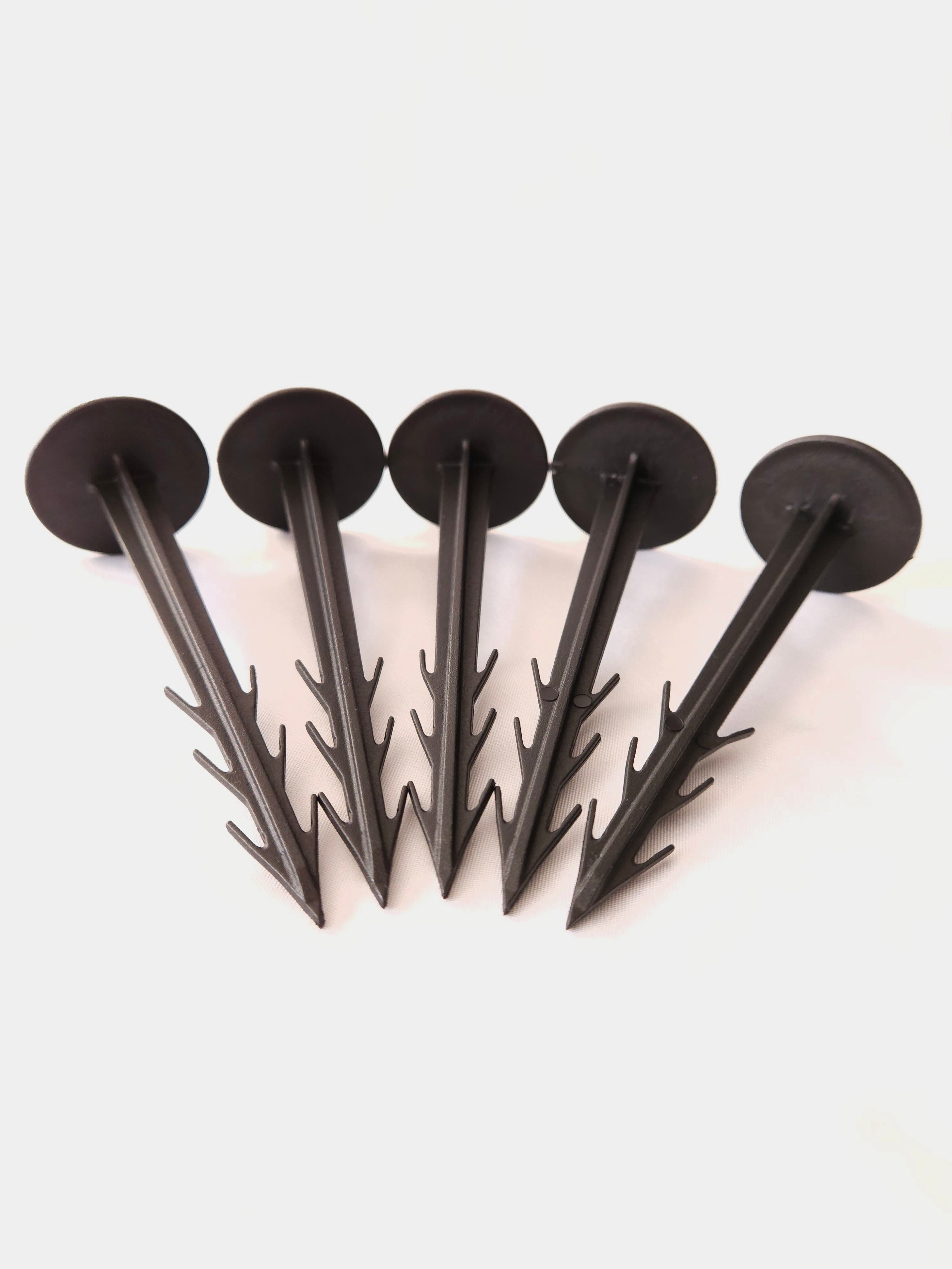 Erdanker 12cm und 20cm mit Wiederhaken Bodenanker für Unkrautvlies,Bodengewebe