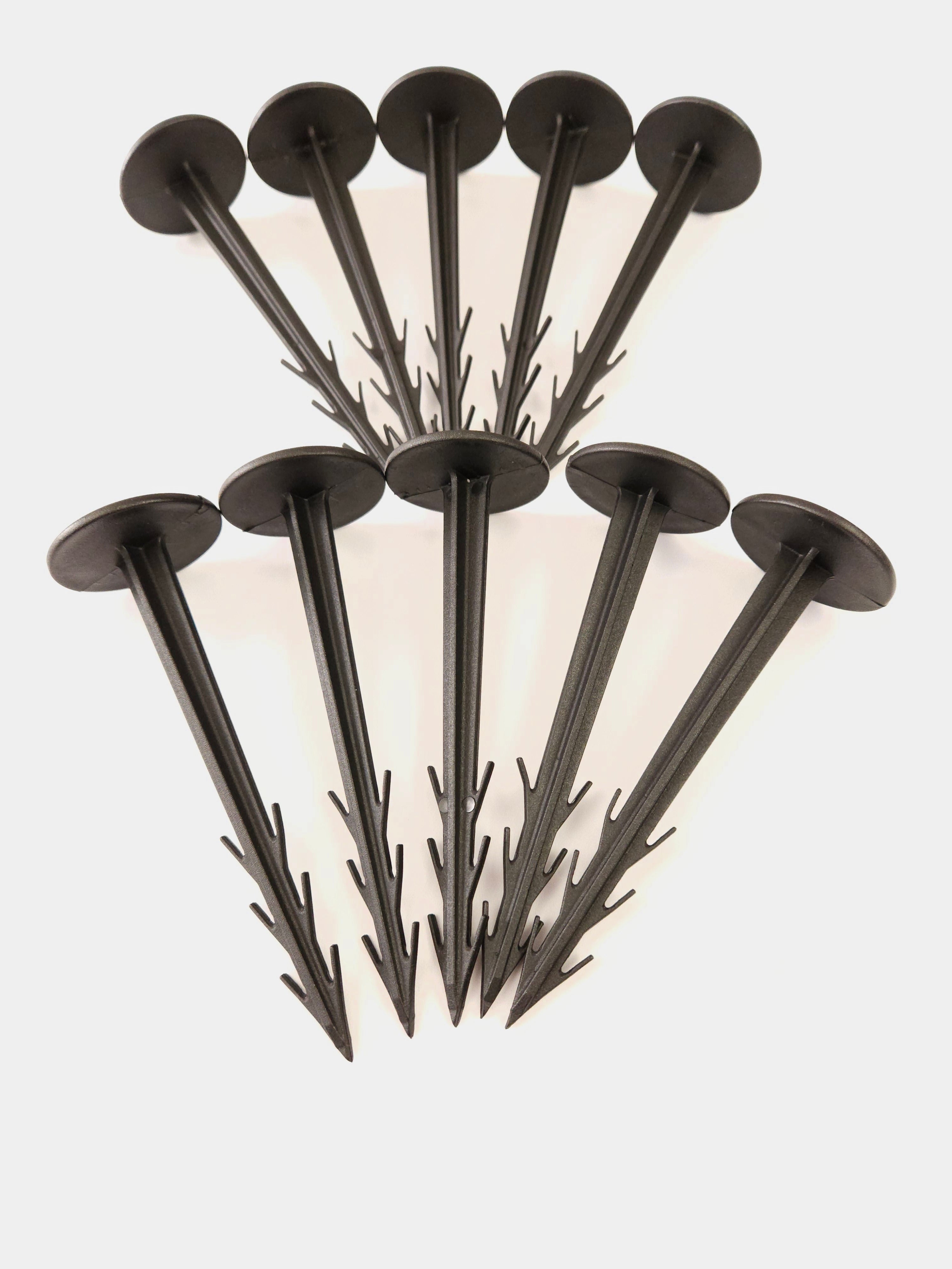 Erdanker 12cm und 20cm mit Wiederhaken Bodenanker für Unkrautvlies,Bodengewebe