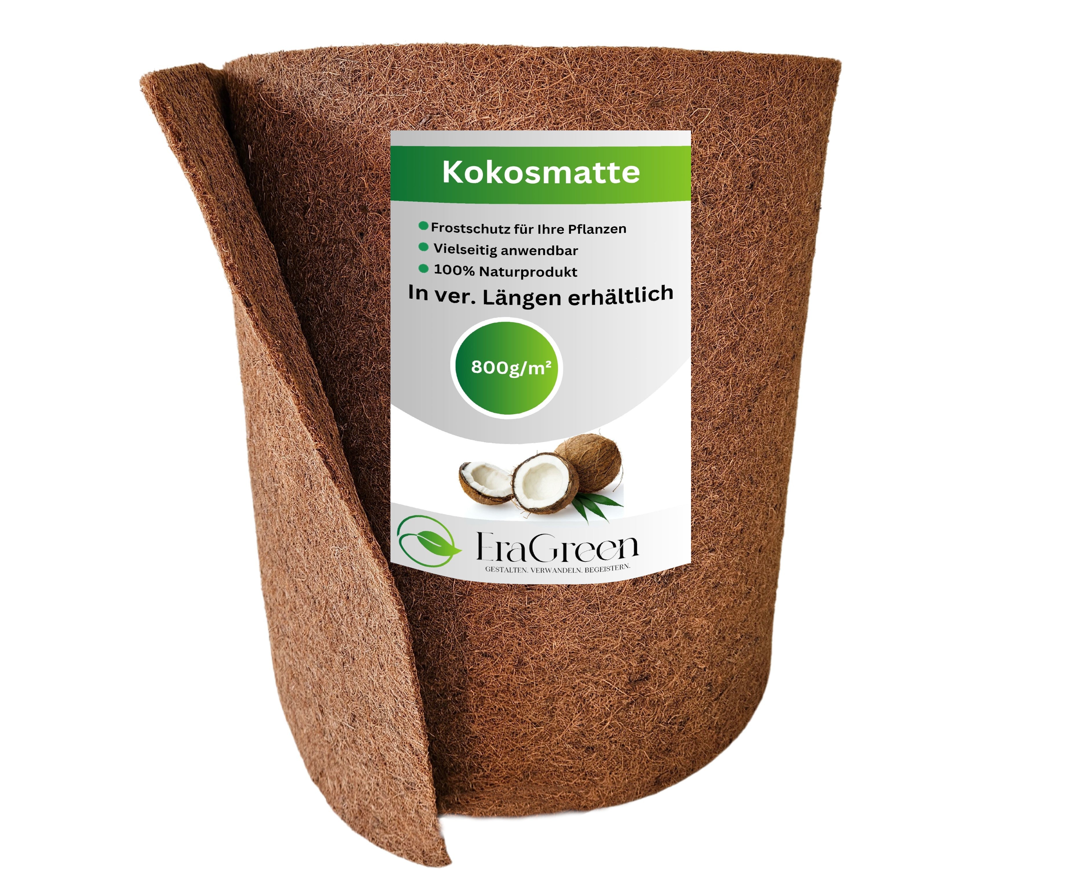 Kokosmatte 800g/m² Winterschutz Pflanzen Kälteschutz Frostschutz Naggermatte