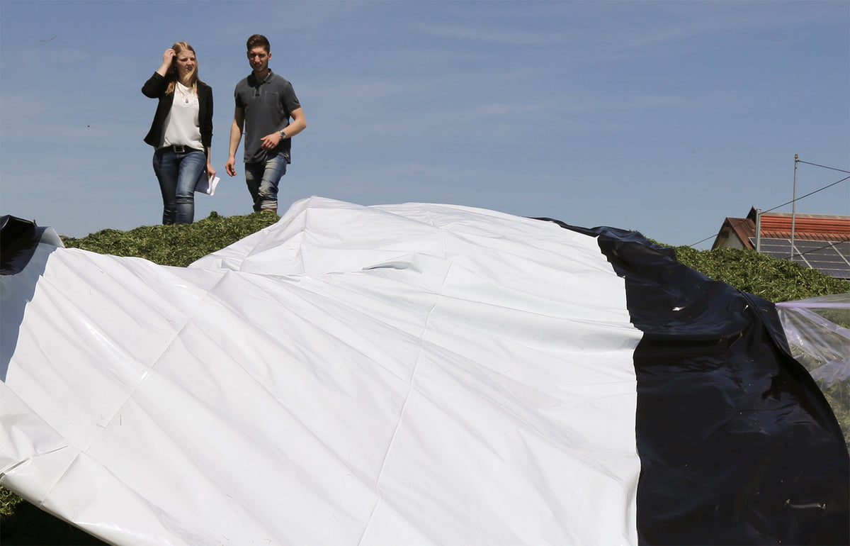 Premium Silofolie 150 µm Abdeckplane extrem dehnbar - ideal für Pools, Garten & BAU, UV-stabil, Poolplane, Abdeckfolie