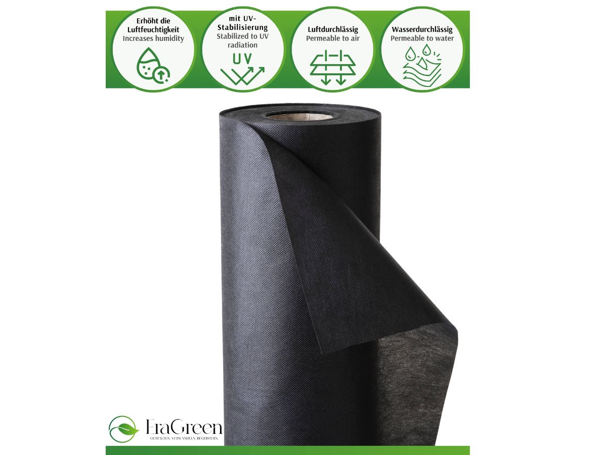 Unkrautvlies 50 g/m² – Umweltfreundlich, Wasserdurchlässig & Ideal für Garten & Terrasse